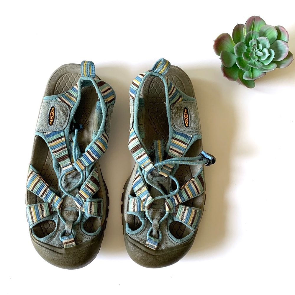 Keen Newport Hydro Blue Stripe Adventure Shoes